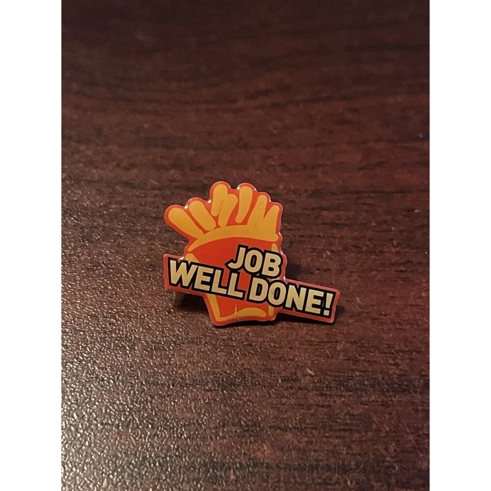 McDonald’s French Fries “Job Well Done!” Employee Lapel Hat‎ Pin